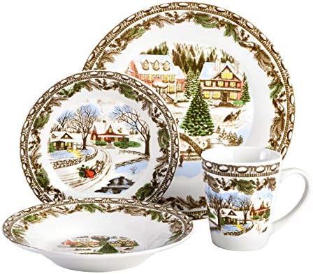 Toile dinnerware set Clearance