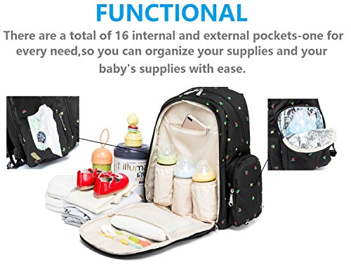 Diaper bag,HARFING Multi-function Waterproof