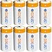 SunLabz Rechargeable Batteries, Ultra-Efficient NiCD C (8 Pack)