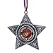 Kurt Adler US Marine Corps Military Logo Star Metal Christmas Tree Ornament MC9161 USMC New