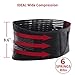 Veadoorn Waist Trainer for Women Waist Trimmer Sport Workout Back Support Belt M Black