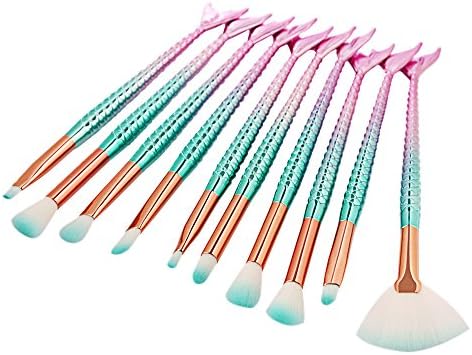 Mermaid Eye Makeup Brushes Set Cinidy Eye Brush Cosmetic Brushes Eyeshadow Eyeliner Blending Pencil Makeup Brush Beauty Tools