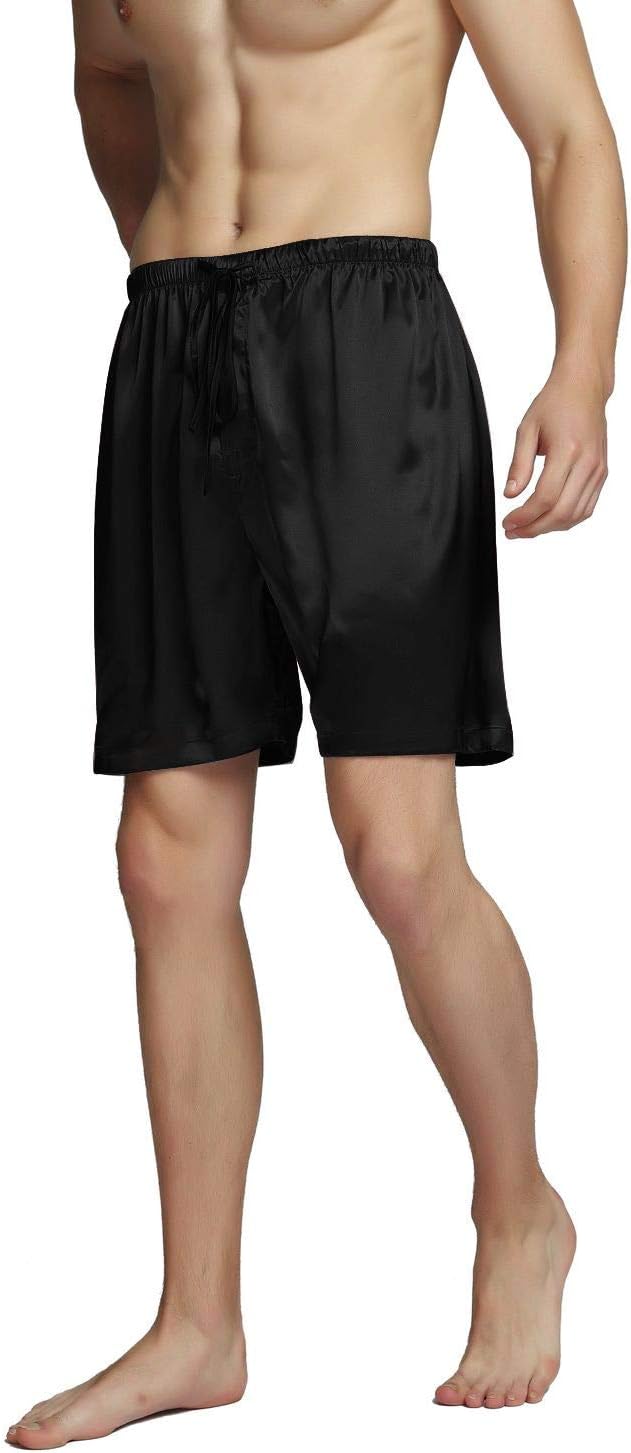 Men's Silk Pajama Boxer Shorts Fashion