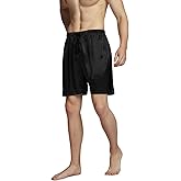 SIHA Men's Satin Pajama Boxer Shorts with Elastic Waistband, Pants S-4XL