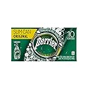 PERRIER Sparkling Natural Mineral Water, 8.45-ounce Slim Cans 10 Count
