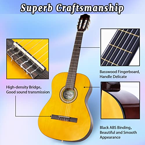 Strong Wind 39 Inch Classical Guitar Nylon Strings Acoustic Guitar for
