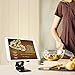 Foldable Universal Desktop cell phone stand tablet stand holder, Aluminum apple iwatch stands charging dock cradle For all Android Smartphone,iWatch (38mm 42mm) and Tablet (Up to 12.9 inch) Black