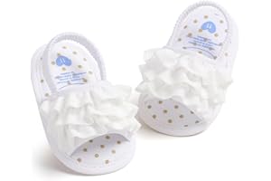 QWZban Infant Baby Boys Girls Summer Sandals Party Wedding Dress Flats Shoes Newborn Crib Shoes First Walkers Prewalkers 0-18 Months