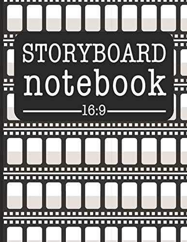Storyboard Notebook 16:9: Filmmaker Notebook To Sketch And Write Out Scenes With Easy-To-Use Template