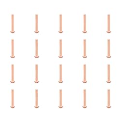 Aicosineg Solid Rivets,50Pcs M3 Round Head Copper