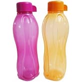 Tupperware Tp-120-B500 Aquasafe Sports Water Bottle (Screw Top Round 500Ml, 2 Pcs)