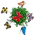 Antallcky 100pcs Butterfly Stakes Outdoor Yard Planter Flower Pot Bed Garden Decor, Butterflies Christmas Decorations, Fairy Garden Accessories Gardening Gifts