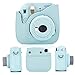 Leebotree Instant Camera Accessories Compatible with Instax Mini 11 Instant Film Camera Include Case/Album/Filters/Wall Hang Frames/Film Frames/Stickers (Blue)