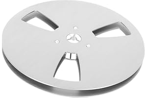 1/4 X 7 Empty Take Up Reel to Reel Tape Hub, 3 Holes Nab Open Reel Audio Aluminum Alloy 7 Inch Empty Tape Reel, Tape Reel Emp