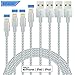 IDiSON 4Pack 3ft Apple MFi Certified iPhone Lightning Cable Braided Nylon Fast Charger Cable Compatible iPhone 11 X XR XS MAX 8 Plus 7 6s 5s 5c Air iPad Mini iPod (Gray White) primary
