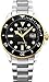 SO&CO New York Men's 5025.3 Yacht Black Dial Date Luminous Hands and Markers Stainless Steel Link Bracelet Watch