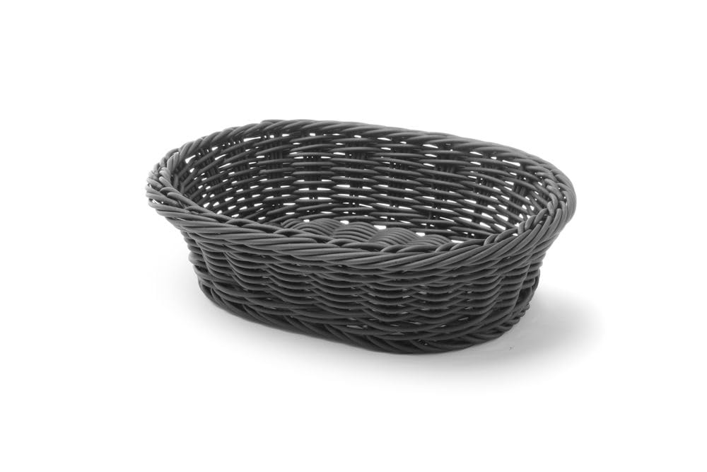 HENDI Bakery basket oval, black, 250x190x(H)65 mm