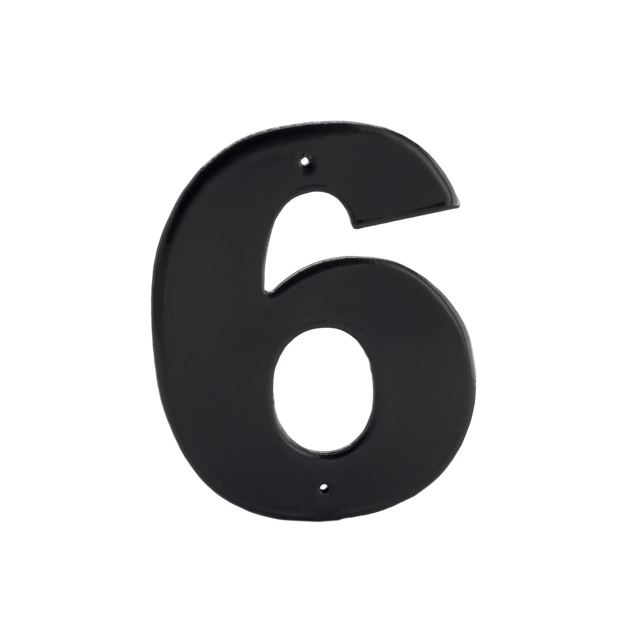 Montague Metal Products Helvetica Font Individual House Number, 6, 4-Inch