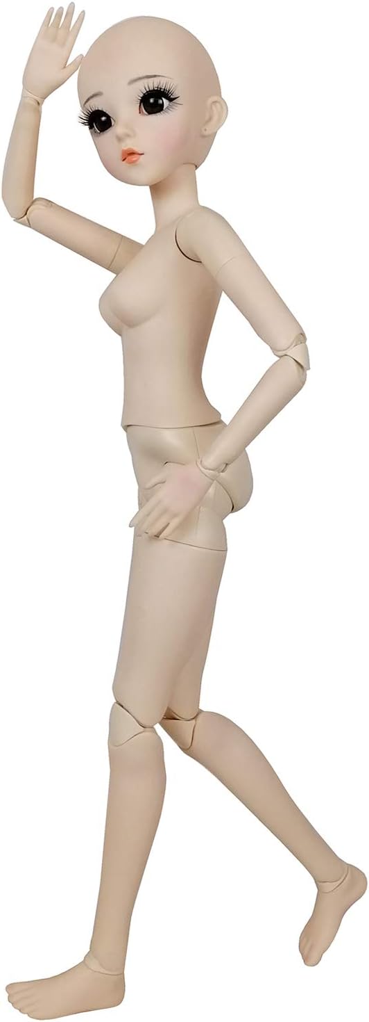 EVA BJD 1/3 BJD Doll 56cm 24in Ball Jointed Doll Female Body, 24 Articulated Joints, Self-Standing, Adorable Basic Makeup - Image 5