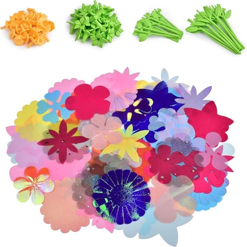 Aerkersun Fabric Flower Bouquets Toys Accessories, Fabric DIY Refill Kit - Suitable for All Flower Maker Toys