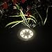 Maggift Solar Ground Lights, 8 LED Garden Pathway Outdoor In-Ground Lights, 4 Pack (Warm White)