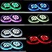 AutoDIY Led Car Logo Cup Lights up Holder USB Charging Waterproof Bottle Drinks pad 7 Colors Changing Atmosphere Lamp mat Cars for Luminous Coasters 2PCS (for Volkswage.n)