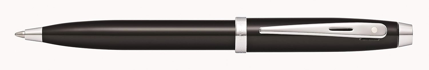 Sheaffer 100 - Refillable ballpoint pen, glossy black, chrome trim, E2933851-30