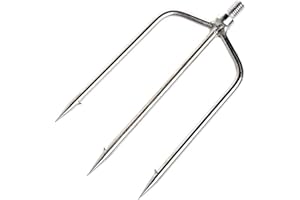 Yatrouys Fishing Harpoon 3-Prong 5-Prong Stainless Steel Fishing Gig Gaff Hook with 8mm Screw