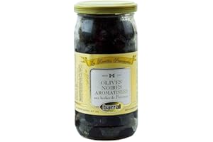 Barral French Cured Black Olives with Herbes de Provence 7 oz.