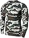TSLA Men's Thermal Wintergear Compression Baselayer Long Sleeve Top, Wintergear Core(r34) - Camo Green, Medium
