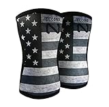 Second Nature Knee Sleeves (1 Pair) 7mm Neoprene Support for Weightlifting, Powerlifting & Squats - Unisex