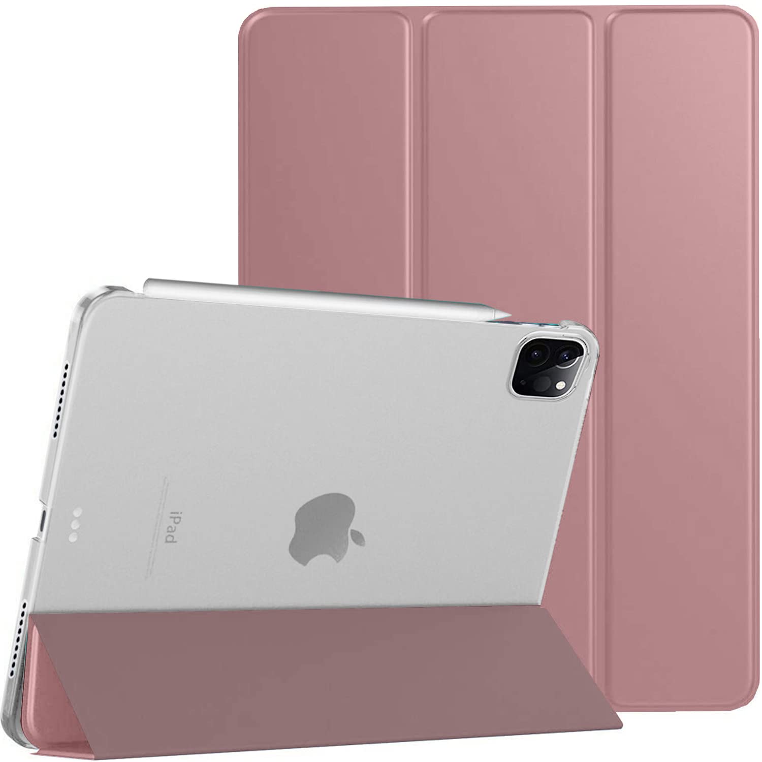 DuraSafe Cases for iPad Pro 12.9 inch 6th 5th 4th Gen Case A2436 MHNF3B/A MHNG3B/A MNXR3B/A MNXT3B/A A2378 MHNF3B/A MHNG3B/A A2229 MY2H2B/A A2461 MHNH3B/A MHNJ3B/A MHNK3B/A - Rose Gold — image 1