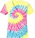 Joe's USA Koloa Ladies Colorful Tie-Dye V-Neck Tees in 10 Colors Sizes: XS-4XL