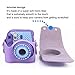 [Fujifilm Instax Mini 8 Case] - CAIUL 2nd Generation [Update Version] Comprehensive Protection Instax Mini 8 Case With Soft PU Leather [ Film Count Show and Easy to Reload Film Design ] (Purple)