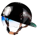 Baseball Cap Motorcycle Half Helmet, Fashion