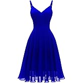 Ellames Women's 2026 Summer Dress Spaghetti Strap Cocktail Swing Beach Dresses V Neck Sundress