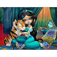 HUPLUE DIY Diamond Painting Cross Stitch Craft Kit Wall Stickers for Living Room Decoration Pasted DIY Diamond Painting Cross Stitch