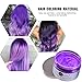 VOLLUCK Purple Hair Coloring Wax Temporary Hair Clay Pomades 4.23 oz,Natural Hair Dye Material Disposable Hair Styling Clay Ash for Cosplay,Halloween,Party