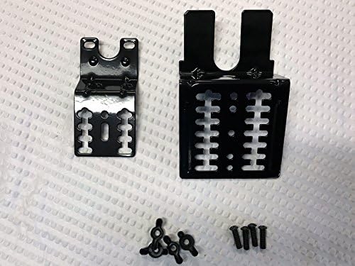 Gas Grill Universal Black Rotisserie Motor &amp; Handle Bracket Kit with Hardware