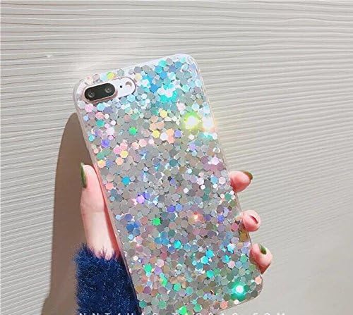 Keklle iPhone X (iPhone 10) Case, Psychedelic Holographic Sparkle Bling Glitter Shiny Designer Cover With Laser Pattern