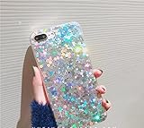 iPhone X (iPhone 10) Case, Psychedelic Holographic Sparkle Bling Glitter Shiny Designer Cover With Laser Pattern, [Extra Thin Soft TPU Protective Case] for iPhone X (Bling)