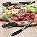 Vivree Kitchen Tongs Set - Salad & Grill Stainless Steel Serving Tongs with Silicone Tips - 9