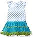 Hello Kitty Little Girls' Toddler Dress Set, Blue/White Combo, 4T
