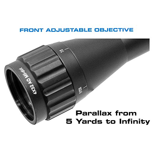 UTG 4X32 1" True Hunter Scope, AO, TF2+, Airgun Rings - Image 6