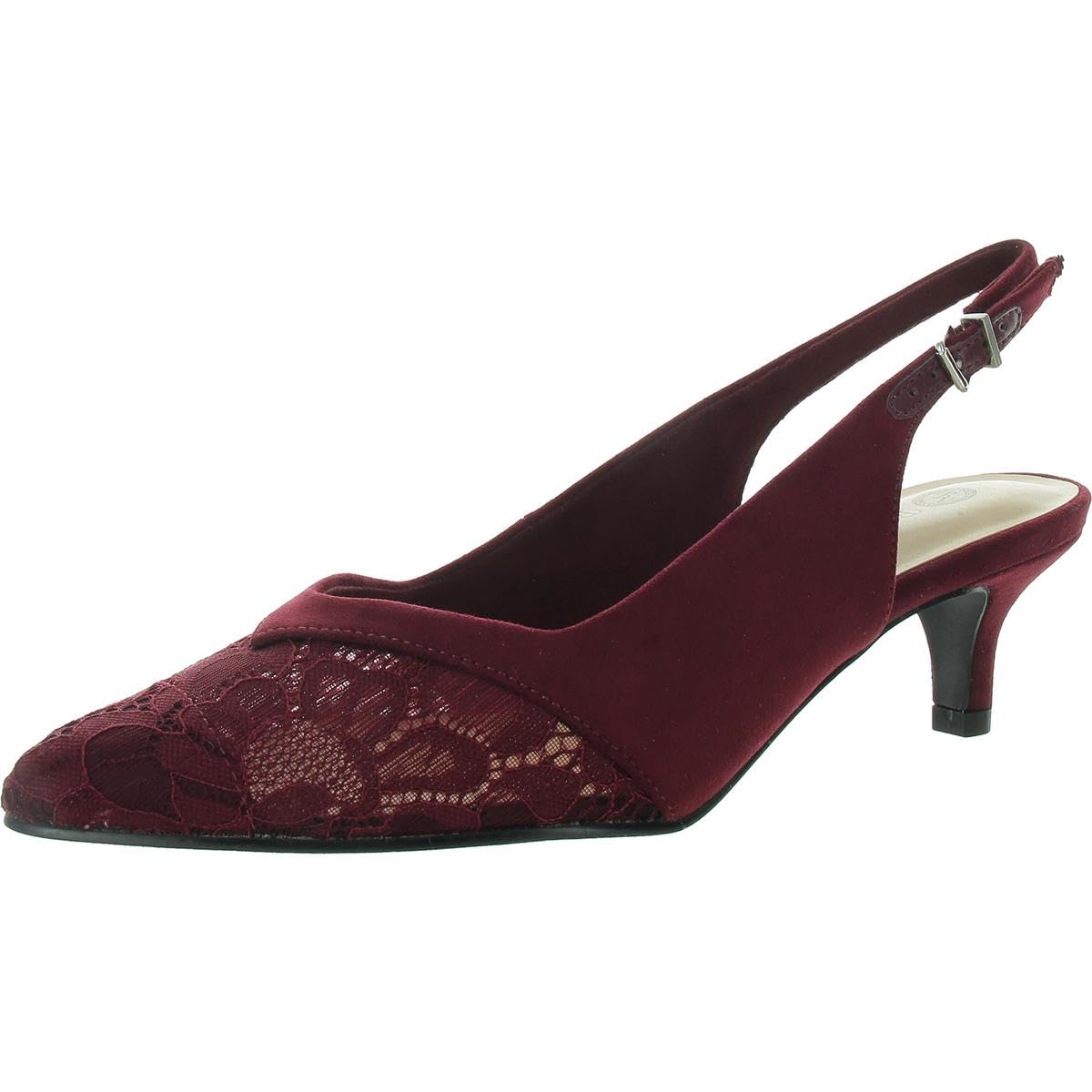 Bella Vita Women’s Marquette Pump, Burgundy Suede, 7 Narrow