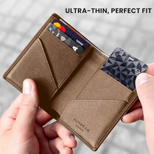 Wallet Tracker Card for Apple Find My(iOS Only), Wallet Finder Slim Smart Tracking Bluetooth Tracker for Purse Luggage Tags Passport, IP68 Waterproof Item Finder for Home Travel
