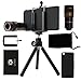CamKix Camera Lens Kit Bundle of 8X Telephoto Lens, Tripod, Phone Holder, Hard Case, Velvet Bag and Microfiber Cleaning Cloth for iPhone 6 / 6S - Black