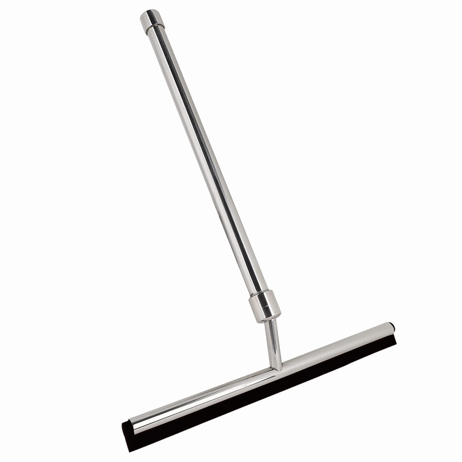 Window Squeegee Cleaner, Floor Squeegee High Windows Glass Washing Equipment Rubber Wiper for Glass Door, Floor, Tile, Window, Car Glass, 60cm