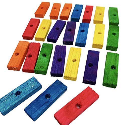 Bonka Bird Toys 2107 Pk24 Tiny Slat Stick Foot Talon Bird Toys