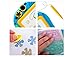 Magnetic Magna Doodle Drawing Board For Kids - Colorful Sketch Erasable Tablet Education Writing Pad With 2 Magnet Shapes - Gift for Little Girls Boys Kids Children Travel Size (Blue)